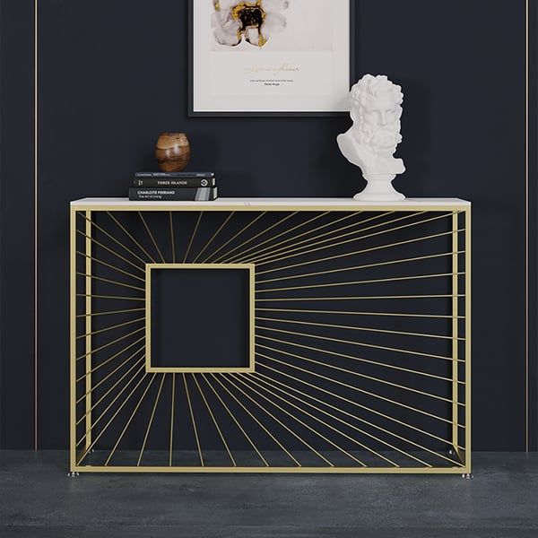 Timeless Luxury: The Marble-Top Console Table - Ace Crafts Emporio