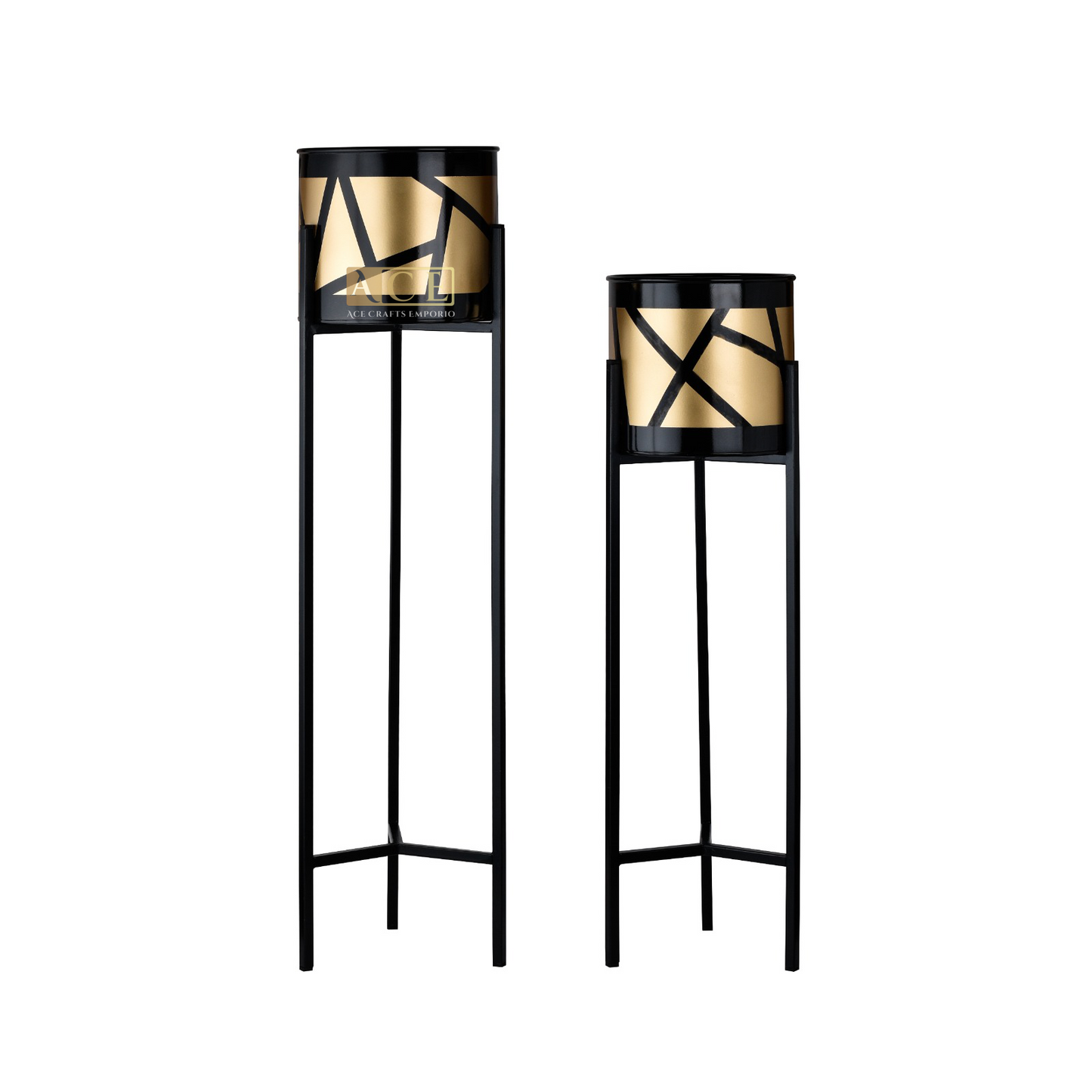 Aureate Metal Planter for Living Room - Ace Crafts Emporio