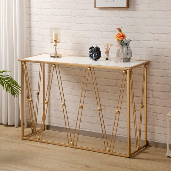 Marble Masterpiece: The Ultimate Console Table for Luxurious Living - Ace Crafts Emporio