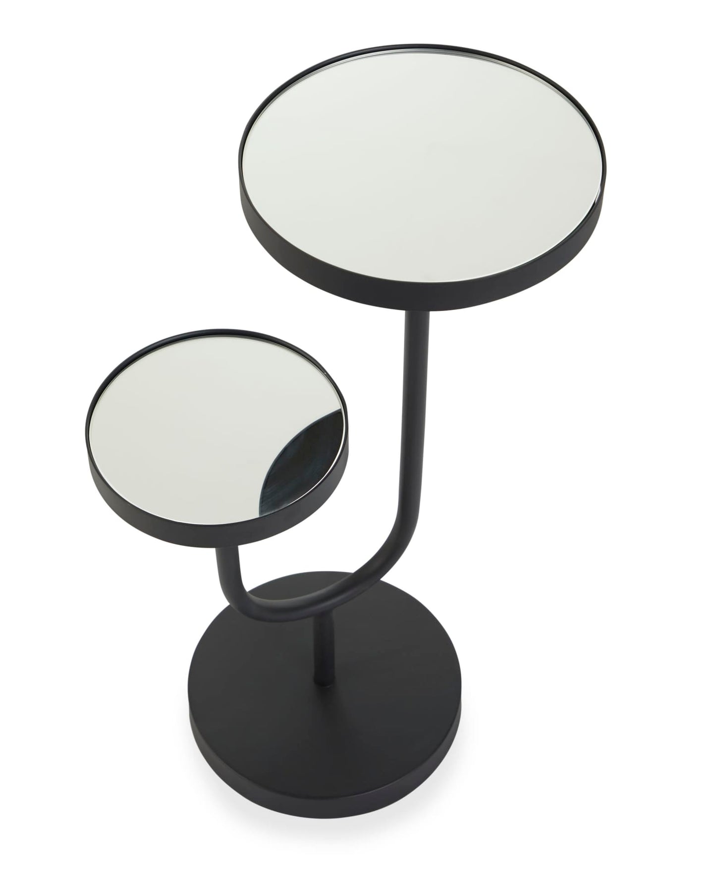 2-Tier Black Side Table – Sleek and Functional Accent Piece