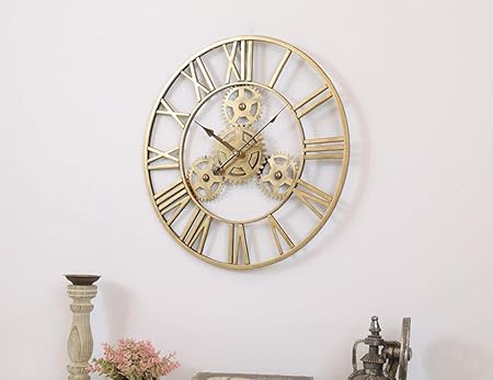 Metallic Mastery: The Modern Wall Clock - Ace Crafts Emporio
