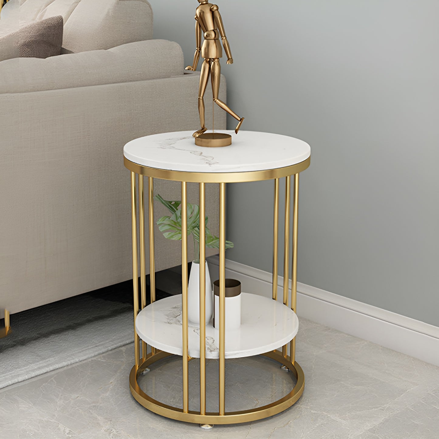 Luxe Gold Accent Table: Elegance Redefined