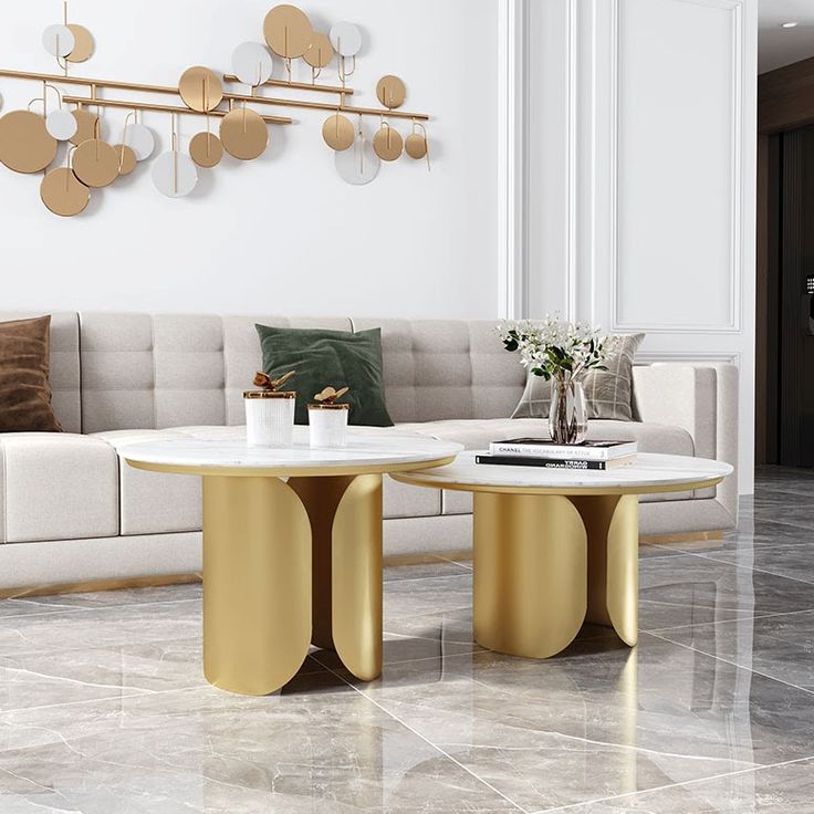 Metallic Elegance: Stylish Nesting Tables for Contemporary Spaces - Ace Crafts Emporio