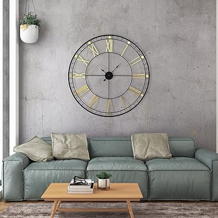 Timeless Noir: The Modern Black Wall Clock - Ace Crafts Emporio