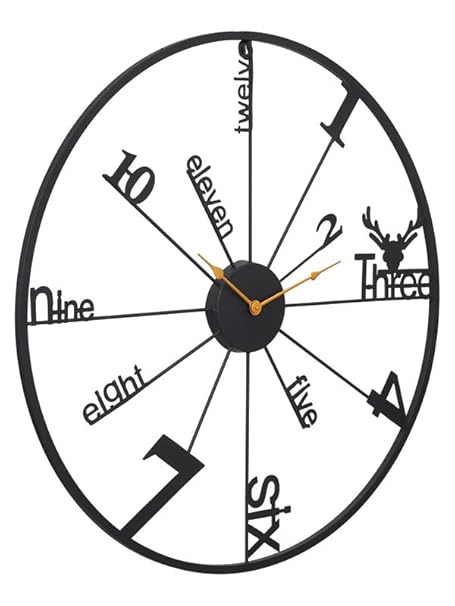 Sleek Sophistication: The Modern Black Wall Clock - Ace Crafts Emporio