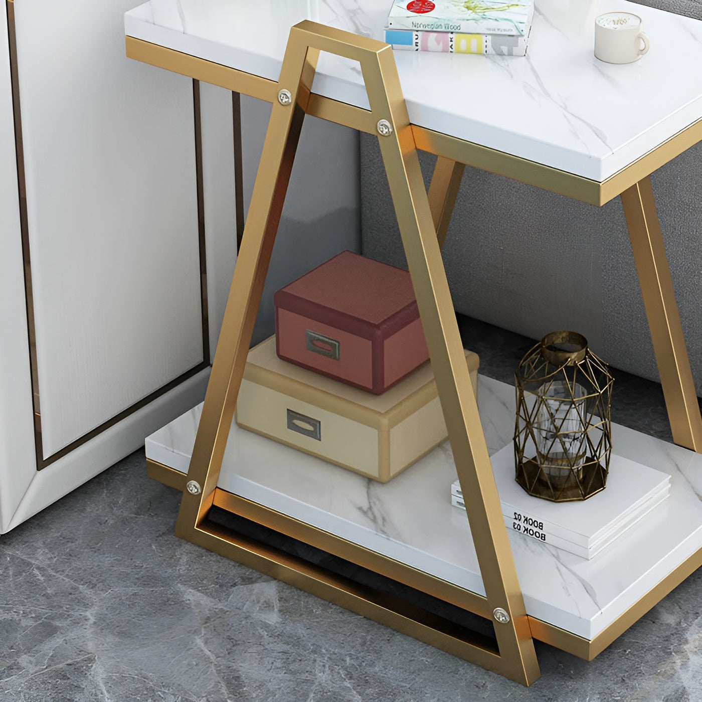 Urban Edge: Contemporary Metal Side Table