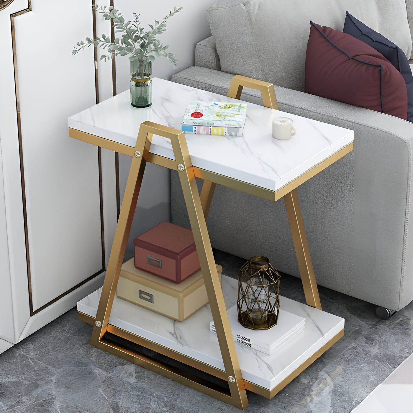 Urban Edge: Contemporary Metal Side Table