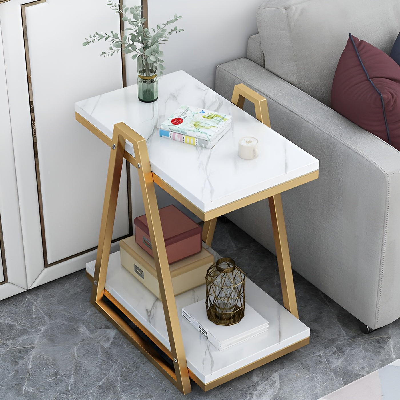 Urban Edge: Contemporary Metal Side Table