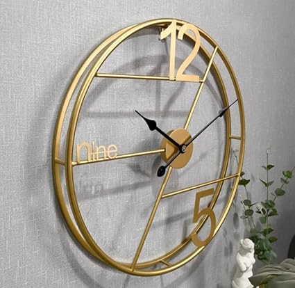 Modern Metal Essence: The Stylish Wall Clock - Ace Crafts Emporio