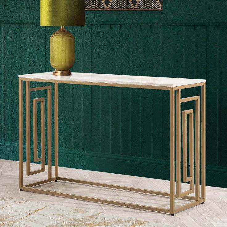 Metallic Marvel: The Futuristic Console Table for Contemporary Spaces - Ace Crafts Emporio