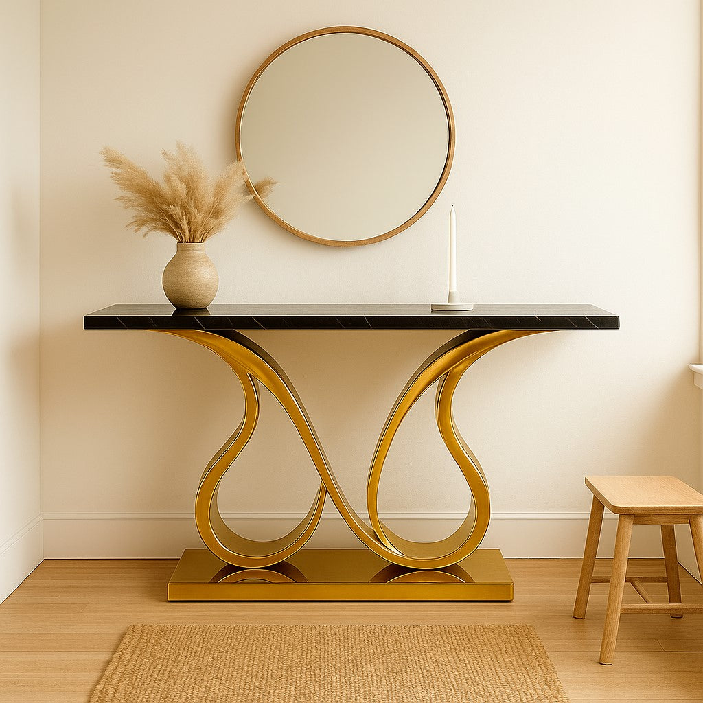 Eterna Curve PVD Console Table