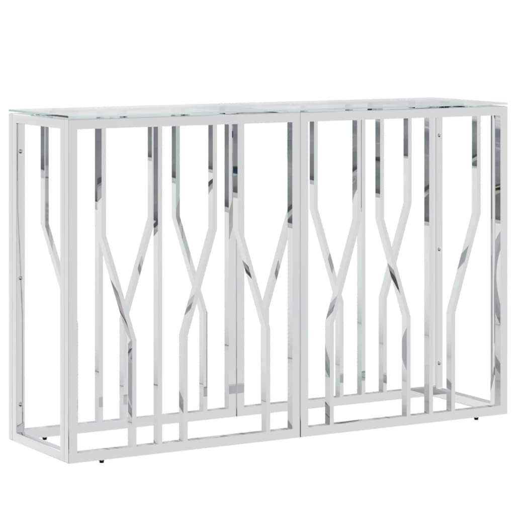 Modern Polished Stainless Steel Console Table