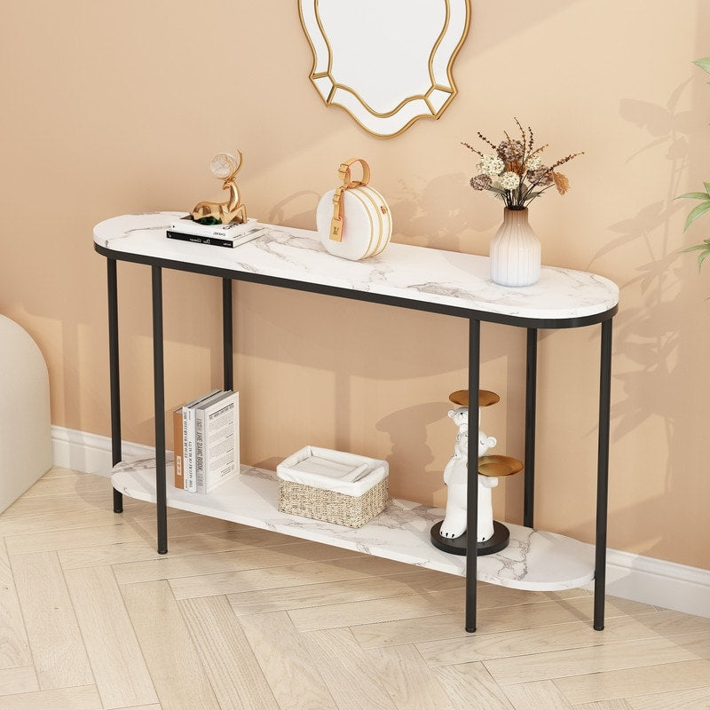 Elevated Style: The 2-Tiered Console Table