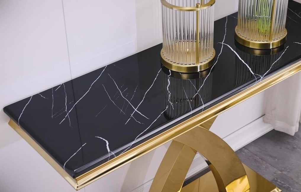Timeless Elegance: X-Base Luxury Console Table