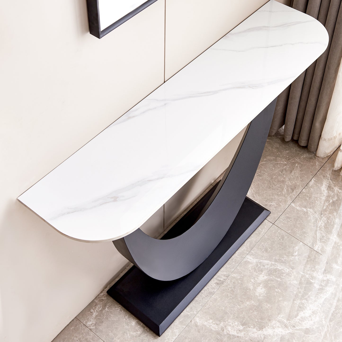 Bold and Modern Console Table with Elegant Simplicity