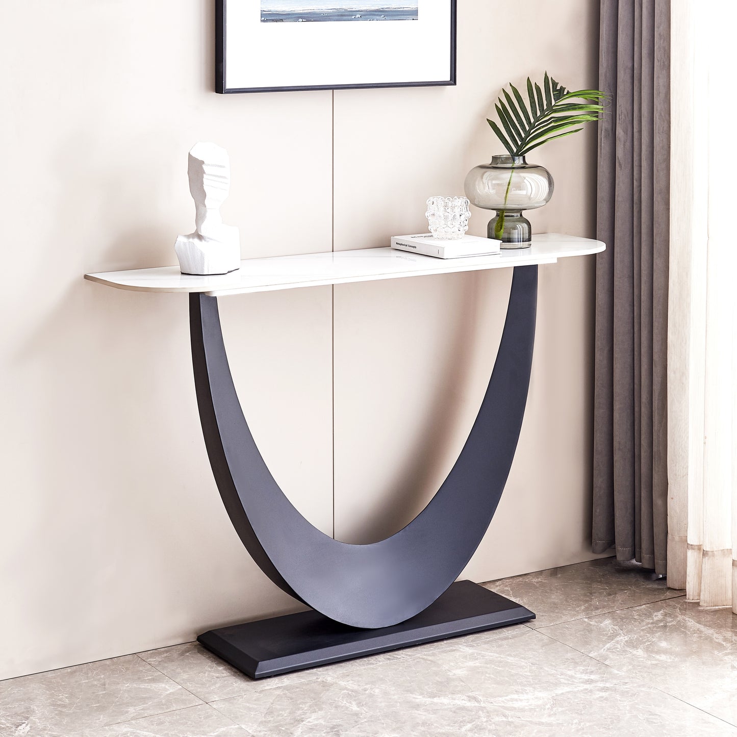 Bold and Modern Console Table with Elegant Simplicity