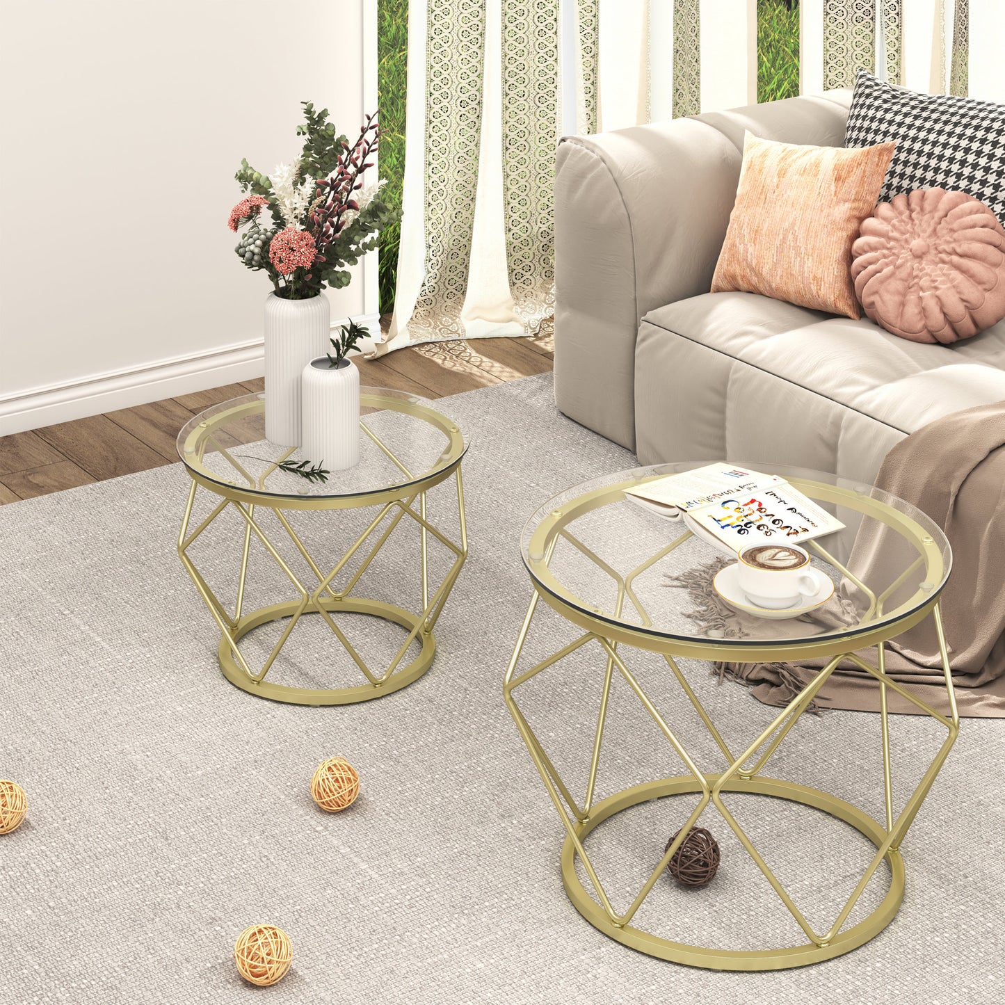 Modern Iron Nesting Table Set for a Stylish, Functional Space