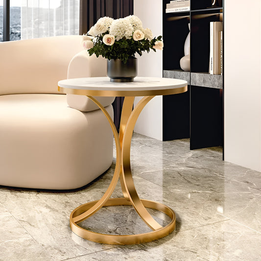Modern Touch: Versatile Metal Side Table