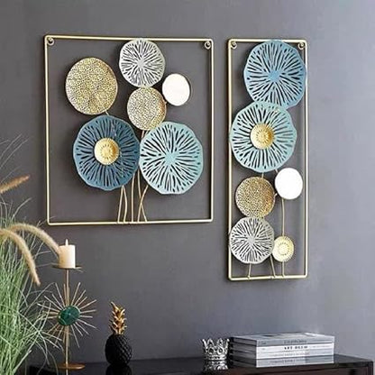 Dynamic Duo: Elegant Metal Wall Art Set of Two - Ace Crafts Emporio