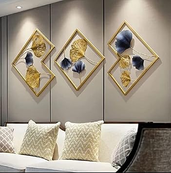 Trio of Elegance: Stunning Metal Wall Art Set of Three - Ace Crafts Emporio
