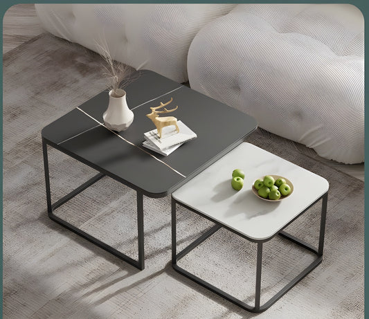 Black Beauty: Classic Square Nesting Table Set - Ace Crafts Emporio