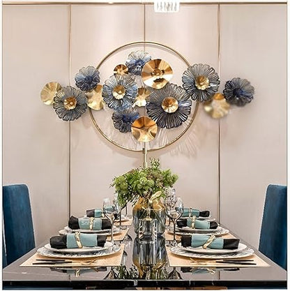 Botanical Brilliance: Captivating Floral Metal Wall Art - Ace Crafts Emporio