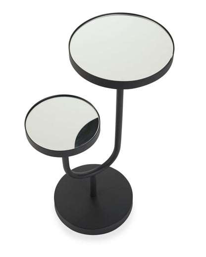 2-Tier Black Side Table – Sleek and Functional Accent Piece