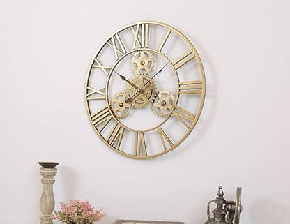 Metallic Mastery: The Modern Wall Clock - Ace Crafts Emporio