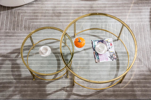 Contemporary Metal: Stylish Stainless Steel Nesting Tables for Modern Living - Ace Crafts Emporio