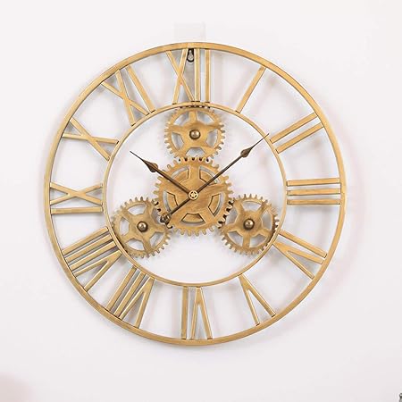 Metallic Mastery: The Modern Wall Clock - Ace Crafts Emporio
