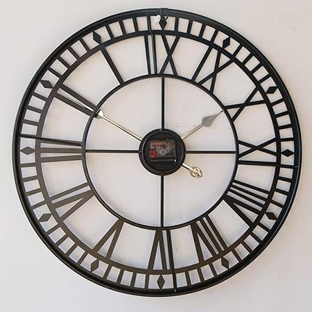 Midnight Elegance: The Modern Black Wall Clock - Ace Crafts Emporio