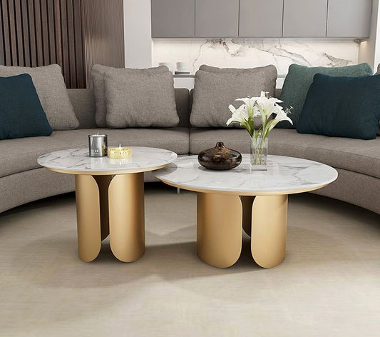 Metallic Elegance: Stylish Nesting Tables for Contemporary Spaces - Ace Crafts Emporio