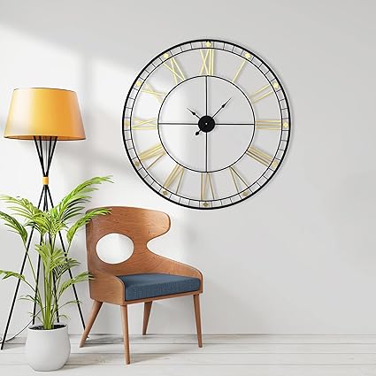 Timeless Noir: The Modern Black Wall Clock - Ace Crafts Emporio