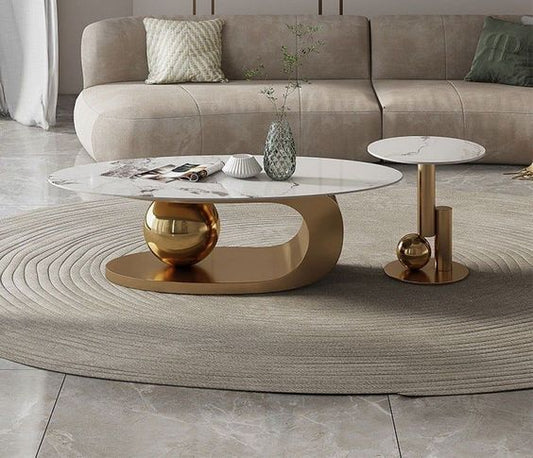 Contemporary Fusion Nesting Table Ensemble: Metal Marvels - Ace Crafts Emporio