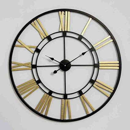 Stealth Elegance: The Modern Black Wall Clock - Ace Crafts Emporio