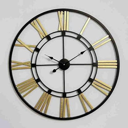 Stealth Elegance: The Modern Black Wall Clock - Ace Crafts Emporio