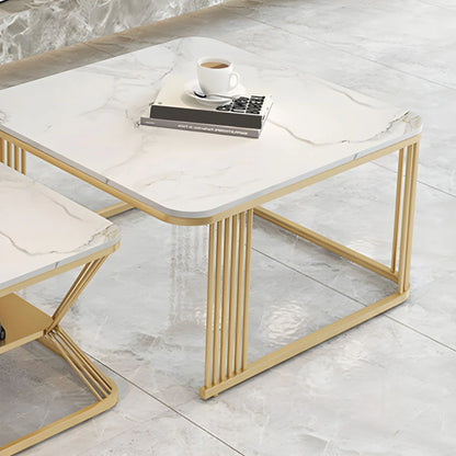 Golden Glamour: Stylish Set of 2 Nesting Tables for Luxurious Living - Ace Crafts Emporio
