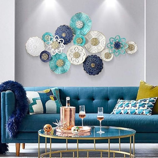 Blossoming Beauty: Exquisite Floral Metal Wall Art - Ace Crafts Emporio