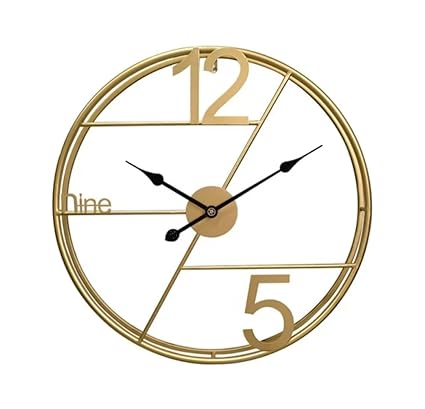 Modern Metal Essence: The Stylish Wall Clock - Ace Crafts Emporio