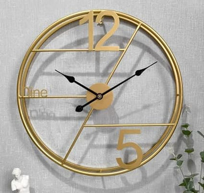 Modern Metal Essence: The Stylish Wall Clock - Ace Crafts Emporio