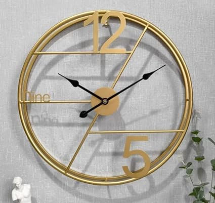 Modern Metal Essence: The Stylish Wall Clock - Ace Crafts Emporio