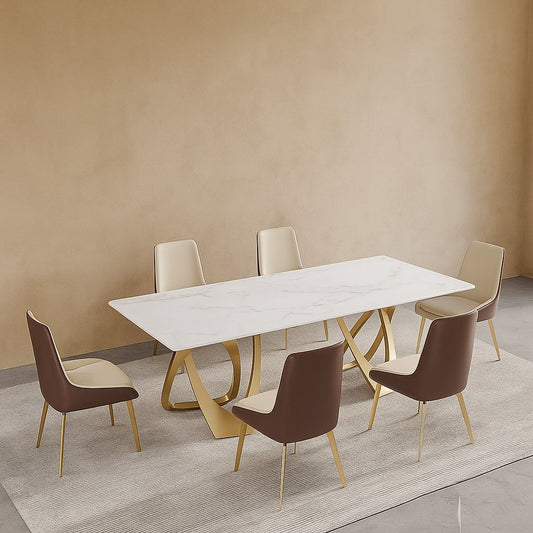 Eterna Modern Marble Dining Set