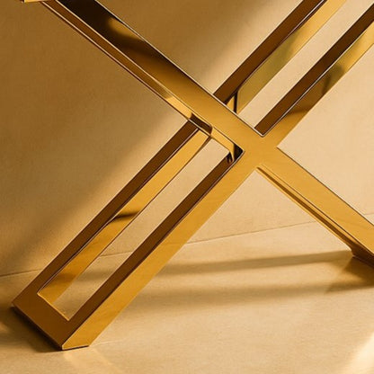 Verde Luxe X Shape PVD Console Table (ACE EXCLUSIVE DESIGN)