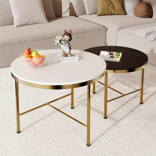 Set of 2 Modern Coffee Tables – Minimalist Style for a Chic Living Space