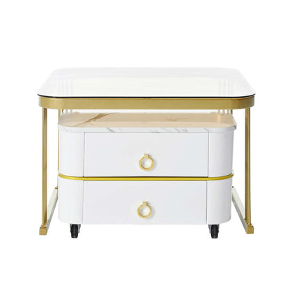Square Nesting Coffee Table Set of 2 – Elegant and Space-Saving Modern Design