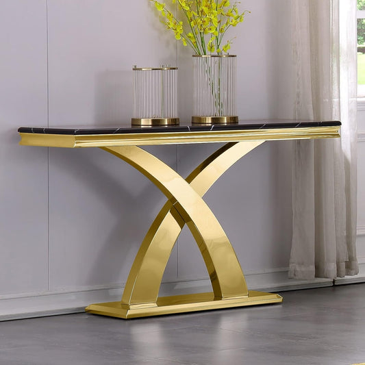 Timeless Elegance: X-Base Luxury Console Table