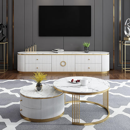 Stylish Functionality: Modern Round Nesting Table Set