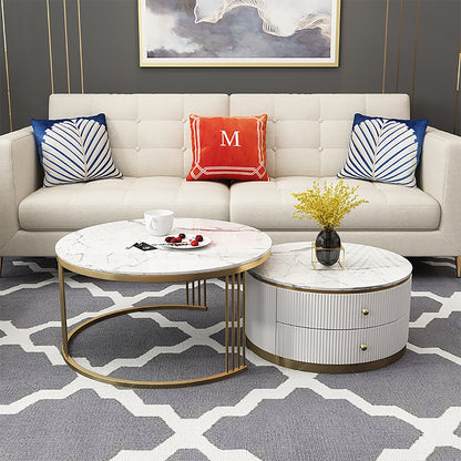 Stylish Functionality: Modern Round Nesting Table Set