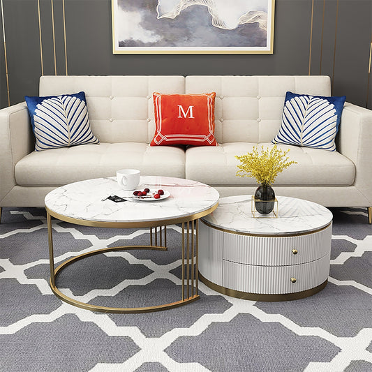 Stylish Functionality: Modern Round Nesting Table Set