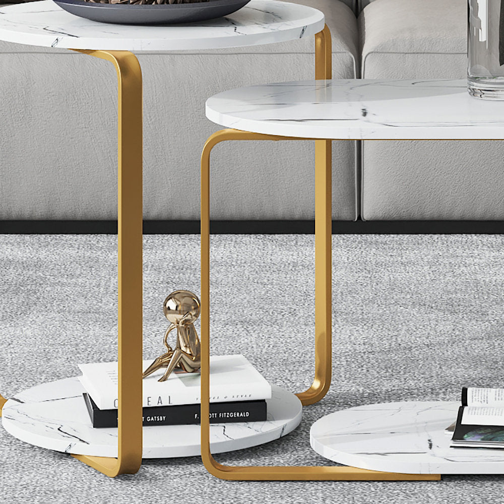 Trendy Nesting Coffee Table Set for Modern Living Spaces
